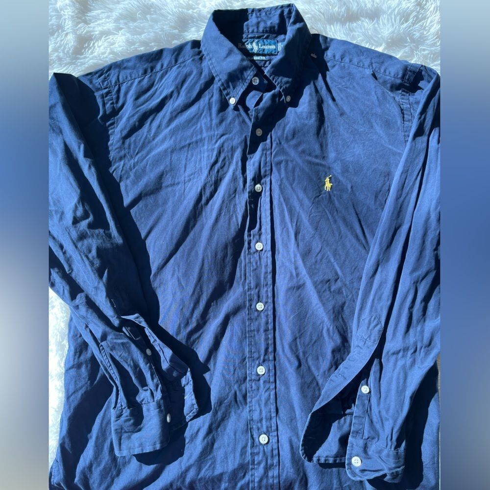 Men’s Polo Ralph Lauren long sleeve buttonn down shirt M vintage